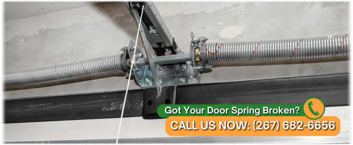 Broken Garage Door Spring Warminster PA